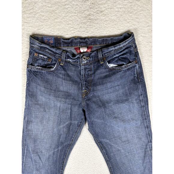 Lucky Brand Jeans Womens 8/28 28x33 Blue Easy Rider Dungarees Made in USA Denim - Picture 2 of 15